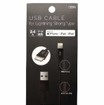 AQ.ライトニングUSB ケーブル（強化ケーブル）。Apple社の公式ライセンスを取得。強化ブッシュを採用し、コネクターの根元部の耐久性アップ。メッシュケーブル＆アルミコネクターケース採用。データ通信対応