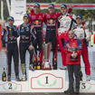 WRC開幕戦モンテカルロの表彰式。