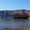写真左奥、緑の船体はクイーン芦ノ湖と入れ替わりに引退するバーサ