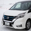 日産 セレナe-POWER（日産インテリジェントモビリティ雪上試乗会）