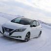 日産 リーフ（日産インテリジェントモビリティ雪上試乗会）