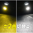 スフィアライト LED for フォグ デュアルカラーモデル 1つのバルブで2つのカラー