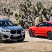 BMW X3M コンペティション（左）とBMW X4M コンペティション（右）