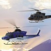 SUBARU BELL 412EPX（左）と陸上自衛隊新多用途ヘリコプター（イメージ）