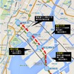 銀座～臨海地域間の地下鉄建設計画で検討されているルート。