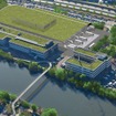 メルセデスベンツの次世代電動車向けバッテリー新工場の完成予想図