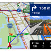 カーナビタイムのApple CarPlay対応イメージ（交差点案内）