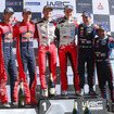 WRCチリ戦の表彰式。