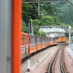 黒部峡谷鉄道のトロッコ列車。