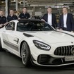 ドイツ・ジンデルフィンゲン工場からラインオフした改良新型メルセデスAMG GTシリーズの量産第一号車、メルセデスAMG GT Rプロ（参考画像）