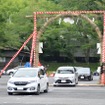 笠間稲荷神社　車の茅の輪くぐり