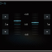 トーンコントロールの操作画面の一例（ダイヤトーンサウンドナビ）。
