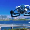 2025年頃を想定したイメージ。二人乗車で地上と空を自在に行き来できるようになる