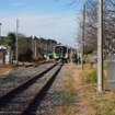 10月11日午後の列車から、およそ1か月ぶりに全線再開することになった久留里線。写真は上総亀山駅。