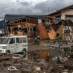 台風19号の被災状況（10月15日、長野県）