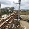 10月15日時点の東武佐野線堀米～吉水間第二秋山川橋梁。