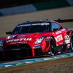 GT500クラス予選3位の#23 GT-R（タイトル戦線からは脱落）。