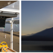 「KABA4」車内の様子／映像で楽しめる山中湖畔ダイヤモンド富士