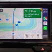 斜め後方の車線にクルマがいることを知らせる機能は、CarPlayを使っていても作動する