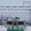 滝川駅に入線する根室本線の普通列車。当面は芦別までの運行となる模様だ。