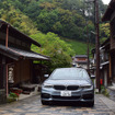 BMW 523d M Sport。静岡・宇津ノ谷にて。
