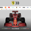 フェラーリの2020年型F1マシン「SF1000」。