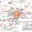 東京圏の鉄道における小規模遅延（10分以下）の発生状況を地図化したもの。東京都心以外では、小田急や東急東横線の遅延が目立つ。