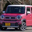 ステレオカメラによる全車速追従ACCを搭載した新型ハスラー。写真はXターボ4WD