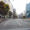 上野広小路周辺。とにかく車が少なく前も後ろも車が見えない事も多々。