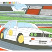 BMW M3 DTM のぬり絵