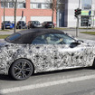 クーペに続いて巨大グリルを初公開！BMW 4シリーズ カブリオレ新型の最新プロトを撮影