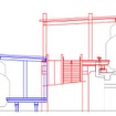 新駅のホームは、下り線が地上、上り線が高架という変則的なものになる模様。