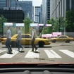 天候変化や認識タグの表示を搭載した走行シミュレーション「都市パート」