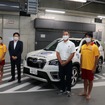 スバルが日本ライフセービング協会に車両を提供