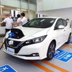 Delta EV Charging Station、EV充電。プレゼンテーションのため枠外に駐車。