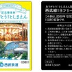 西武線1日フリーきっぷとなる切符部分。
