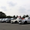 ずらりと並んだ日産スカイラインとフェアレディの間にいすゞベレットが