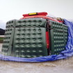 ちふりや工業、車両水没防止「カーパッくん」は車両を防水カバーとエアーマットで包む（危機管理産業展2020）。