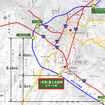 富士吉田南スマートインターチェンジの位置図