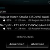 アウディ e-tron シリーズの「ルートプランナー」