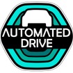 自動運転車であることを示すステッカーを車体後部に貼付