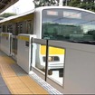 柏駅と新松戸駅に整備される従来型のホームドア。写真は中央総武緩行線千駄ヶ谷駅のもの。