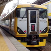 両国駅3番線。車両はE257系（2019年2月、両国プラレール駅発表会）。