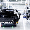 ドイツ・ネッカーズルムのベーリンガーホフ工場で量産が開始されたアウディ e-tron GT