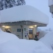 新潟県内の大沢駅。