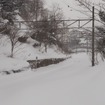 1月19日10時59分頃、小樽駅の倶知安方。線路が完全に埋もれている。