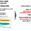 課題をしっかりと可視化することで、ClipLineでどういった成果を上げればよいのかが見えてくる。