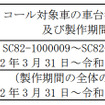 対象車両