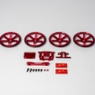 バリアブル ESC プレートセットとRF用にリバーシブルワイドサスマウントを標準装備