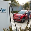 GMのシボレー・ボルト EUV と急速充電ステーション「EVgo」